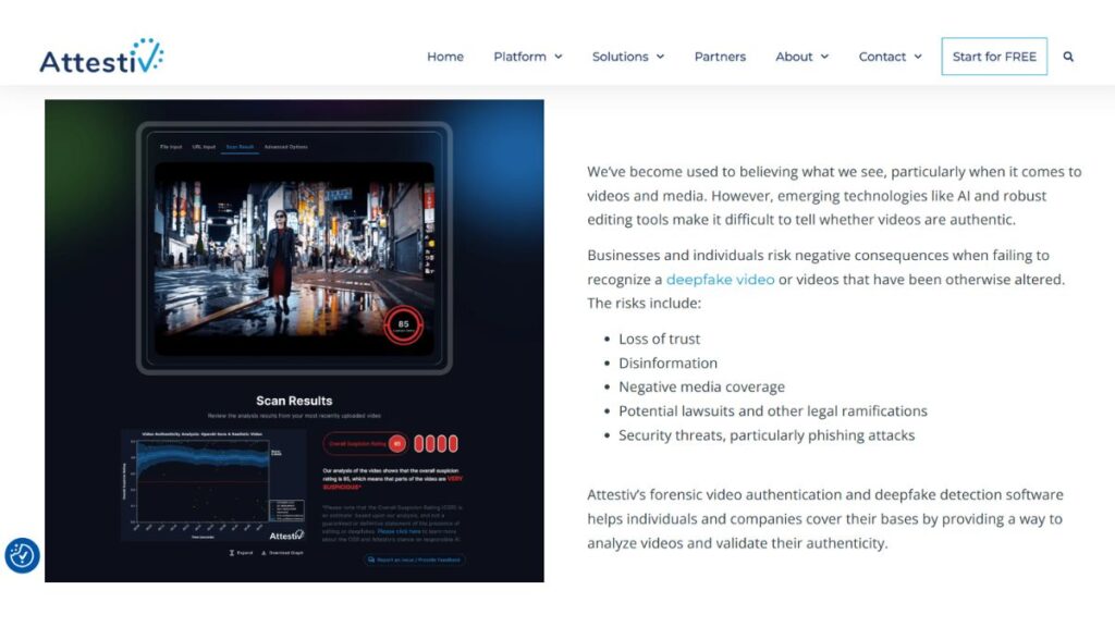 Attestiv website