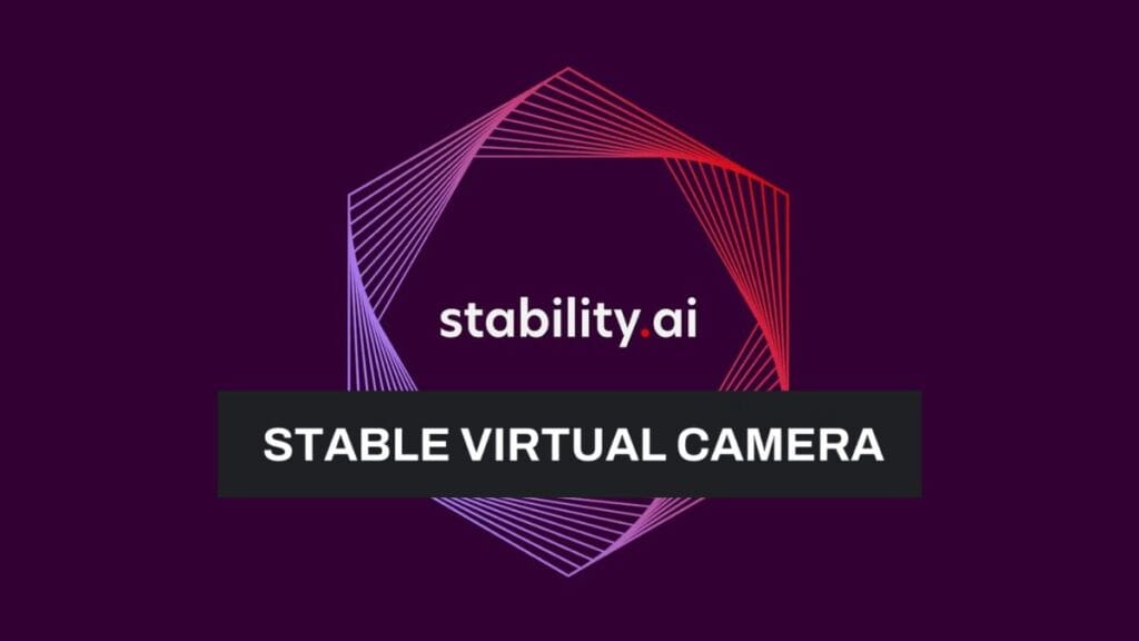 Stability AI Virtual Camera transforming 2D image into 3D scene with multiple camera angles and paths