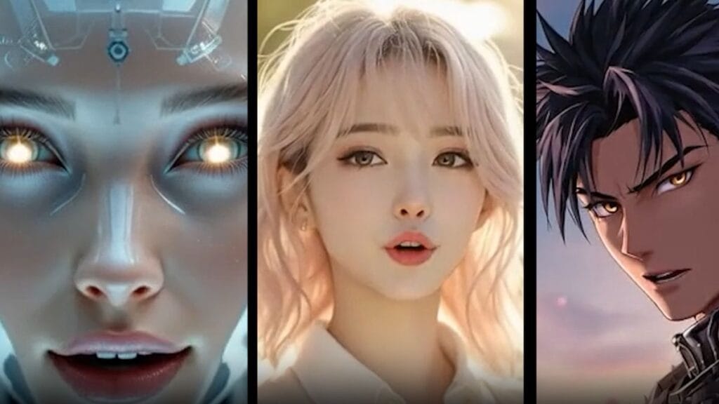 Character.AI AvatarFX video generation technology showing an animated character speaking
