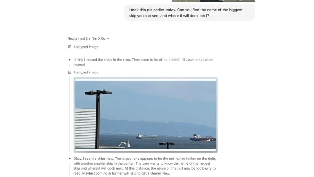 ChatGPT think with images