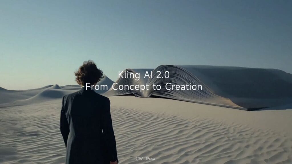 Kling AI 2.0 video generation interface showing the Multi-Element Editor with scene composition