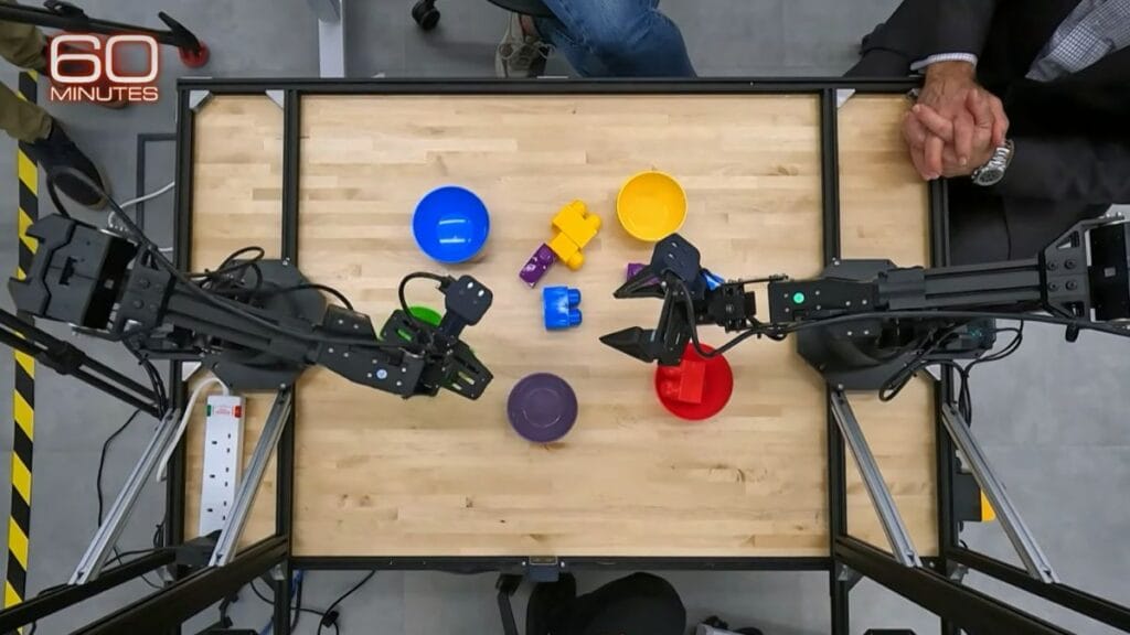 Robot sorting color blocks