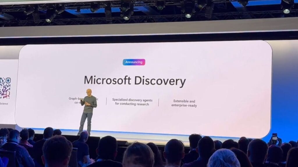 Microsoft Discovery agentic AI platform accelerating scientific research with virtual research assistants