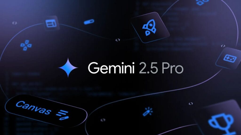 Futuristic holographic web development with Google Gemini 2.5 Pro AI assistance transforming code into interactive applications